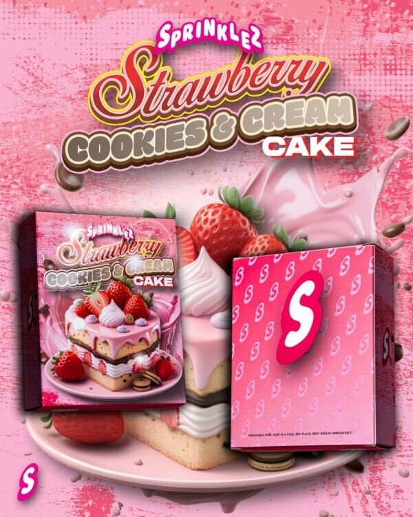 Strawberry Cookies & Cream Cake